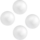 40x stuks Piepschuim hobby knutselen vormen/figuren ronde ballen/bollen van 5 cm