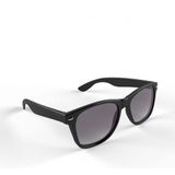 10x stuks hippe zonnebril met zwart montuur - verkleed brillen