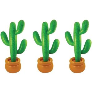 3x Opblaasbare mega cactus 170 cm - Cactussen - Zomer feestartikelen