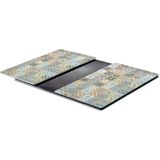 Zeller snijplanken - set van 2 - glas - met mozaiek print - 30 x 52 cm - Snijplanken/serveerplanken