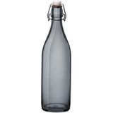 Grijze giara fles met beugeldop - Woondecoratie giara fles - Grijze weckflessen / Inhoud 1 liter