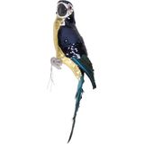 Decoris Decoratie vogel papegaai - 30 cm - kunststof - dierenbeeld