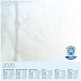 Bureau onderlegger/placemat van papier 59.5 x 41 cm - Kalender 2021/2022 - 30 vellen - Bureau beschermer / placemat