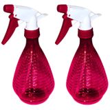 Concorde Plantenspuit/waterverstuiver - 2x - rood - 500 ml