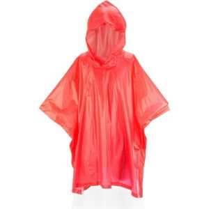 Kinder regen poncho rood