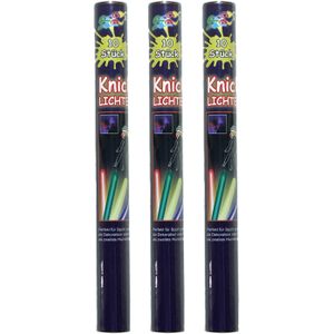 TopTen Glow in the dark sticks - 30x sticks van 20 cm - multi kleuren breaklights