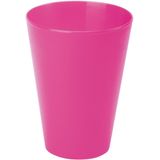 Juypal drinkbekers - 8x - wit - kunststof - 430 ml - herbruikbaar - BPA-vrij