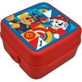 Paw Patrol lunchbox set voor kinderen - 2-delig - rood - kunststof/aluminium