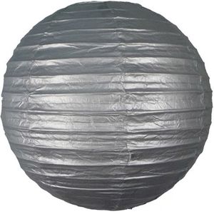 Luxe bol lampion zilver 25 cm