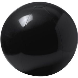 Opblaasbare strandbal extra groot plastic zwart 40 cm - Strand buiten zwembad speelgoed