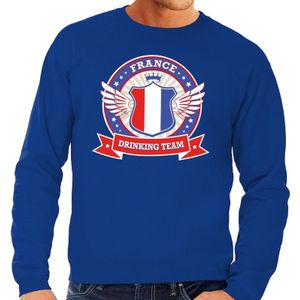 Blauw France drinking team sweater blauw heren -  Frankrijk kleding