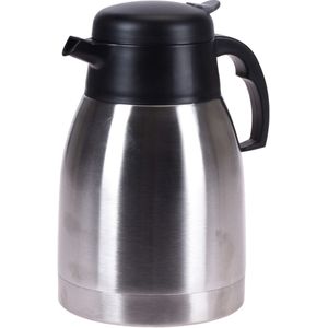 1x Koffie/thee thermoskan RVS 1500 ml - Isoleerkannen voor warme / koude dranken