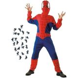 Spinnenheld verkleedpak maat L voor kinderen