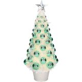 Complete kunstkerstboom met lichtjes en ballen groen - Kerstversiering - Kerstbomen - Kerstaccessoires - Kerstverlichting