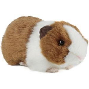 Pluche Cavia knuffel met geluid 20 cm - Cavia huisdieren knuffels - Speelgoed