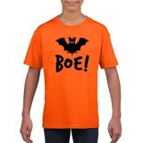 Halloween vleermuis t-shirt oranje jongens en meisjes - Halloween kostuum kind