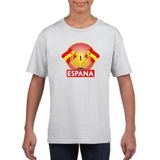 Wit Spaans kampioen t-shirt kinderen - Spanje supporter shirt jongens en meisjes