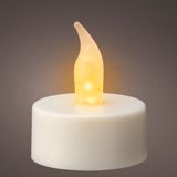 Lumineo LED waxinelichtjes - 6x st - wit -met afstandsbediening