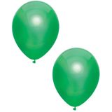 40x Donkergroene metallic ballonnen 30 cm - Feestversiering/decoratie ballonnen donkergroen