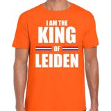 Koningsdag t-shirt I am the King of Leiden - oranje - heren - Kingsday Leiden outfit / kleding / shirt