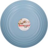 Plasticforte Kommetjes/schaaltjes - dessert/ontbijt - kunststof - D22 x 5.5 cm - ijsblauw