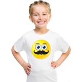 emoticon/ emoticon t-shirt snor wit kinderen