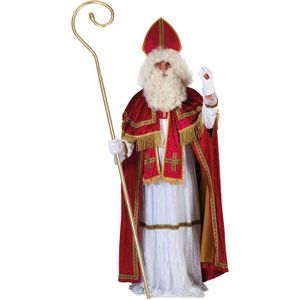 Sinterklaas kostuum - inclusief luxe krul staf 203 cm