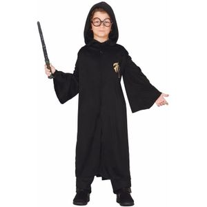 Tovenaar Harry cape met capuchon voor kinderen - Halloween verkleedkleding jongens