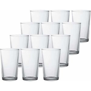 18x Drinkglazen/waterglazen Chope transparant 280 ml - Koffie/thee glazen Chope 280 ml