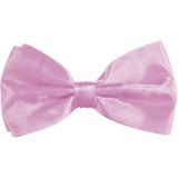 Carnaval verkleedset bretels en strik - licht roze - volwassenen/unisex - feestkleding accessoires