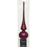 Kerstpiek/kerstboom piek framboos roze (magnolia) - Kerstversiering kerstboom toppers