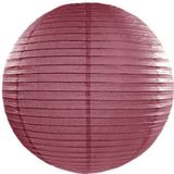 Luxe bol lampionnen bordeaux rood 35 cm - Feestartikelen en versieringen