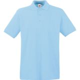 2-Pack maat L lichtblauw polo shirt premium van katoen voor heren - Polo t-shirts voor heren