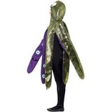 Verkleedkleding volwassenen - inktvis kostuum - groen/paars - one size
