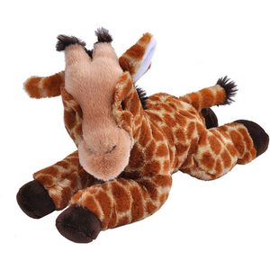 Pluche knuffel dieren Eco-kins giraffe van 30 cm. Wildlife speelgoed knuffelbeesten - Cadeau voor kind/jongens/meisjes