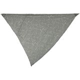 Schaduwdoek/zonnescherm driehoek grijs 3 x 3 x 3 meter - inclusief bevestiging haken set