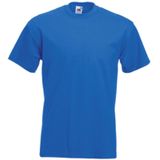 Grote maten basic kobalt blauw t-shirt voor heren - voordelige katoenen shirts - Regular fit