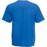 Grote maten basic kobalt blauw t-shirt voor heren - voordelige katoenen shirts - Regular fit