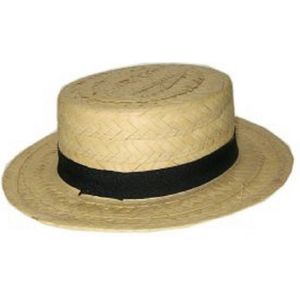 Lou Bandy gondoliers verkleed hoedje  - Stro/riet hoedjes voor volwassenen