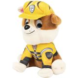 Paw Patrol pluche knuffel van Rubble 15 cm - Speelfiguren karakters hondjes