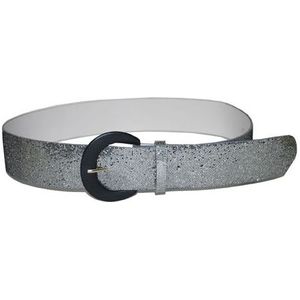 Zilveren glitter riem 110 cm