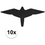 10x Vogel raamstickers / anti inslag stickers 'valk' 14 cm