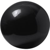 10x stuks opblaasbare strandballen extra groot plastic zwart 40 cm - Strand buiten zwembad speelgoed