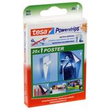 60x Tesa posters ophangen strips/plak gummetjes zelfklevend