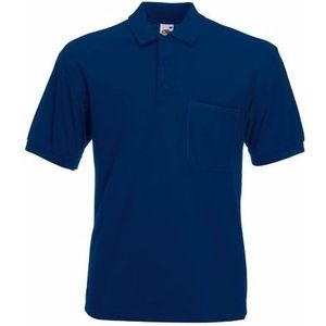 Navy poloshirt korte mouw voor heren