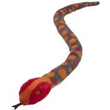 Nature Planet - Pluche slangen knuffels - set van 2x stuks van 150 cm