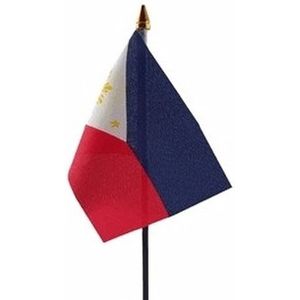 Filipijnen mini vlaggetje op stok 10 x 15 cm