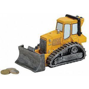 Bulldozer spaarpot 17 cm