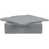 40x stuks luxe kwaliteit servetten grijs 38 x 38 cm - Thema feestartikelen tafel decoratie wegwerp servetjes