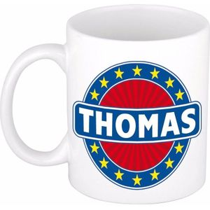 Thomas naam koffie mok / beker 300 ml  - namen mokken